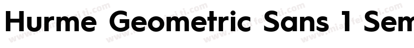 Hurme Geometric Sans 1 SemiBold字体转换